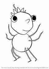 Miss Sunny Patch Spider Friends Squirt Draw Step Spiders Drawing Tutorials Drawingtutorials101 Cartoon sketch template