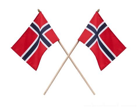 norske flagg  kryss