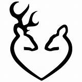 Browning Deer Heart Buck Doe Decal Silhouette Car Sticker Decals Vector Clip Vinyl Clipart Highest Quality Tattoo Hunting Google Stickers sketch template