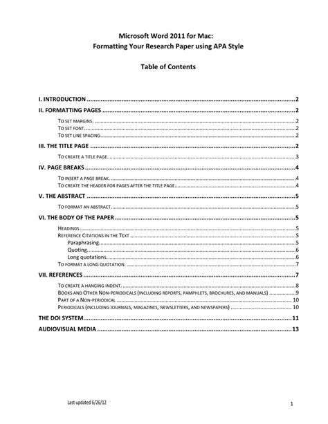 style table  contents  research paper review home decor