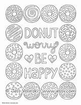 Sweets Pages Treats Coloring Donut Sheets Printable Adult Cute Jess Volinski Book Books Food Fun Examples Interior sketch template