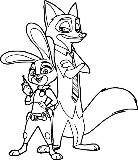 zootopia coloring pages   getdrawings