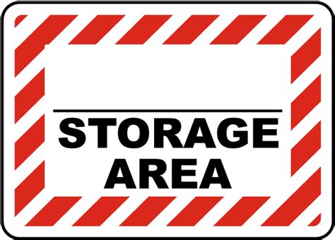 storage area sign save  instantly