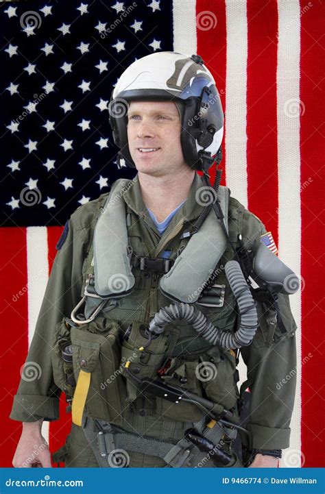 navy jet fighter pilot stock photo image  military warrior