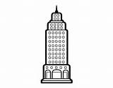 Skyscraper Coloring Pages Buildings Coloringcrew Designlooter 88kb 470px sketch template