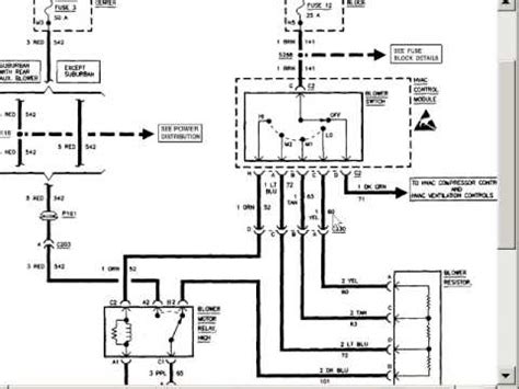 silverado blower motor wiring diagram  suburban blower motor wiring diagram wiring
