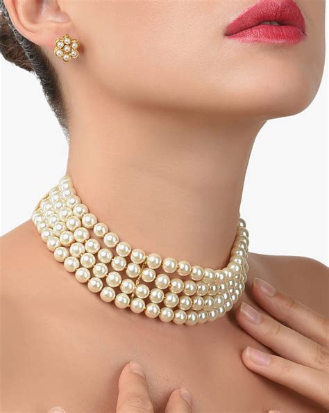 pearl choker necklace ubicaciondepersonascdmxgobmx