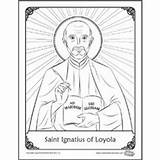 Ignatius Saint Loyola Aquinas Ignacio Faith Visiter Biblia Laminas Recortar sketch template