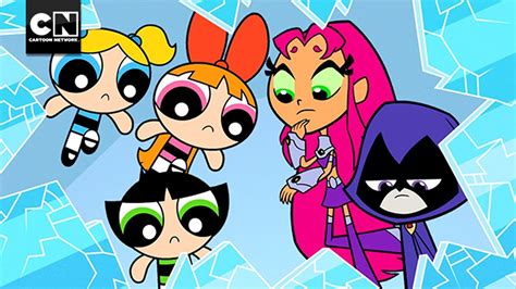see the first clip from the teen titans go and powerpuff