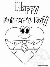 Happy Coloring Fathers Father Heart Kids Pages Crafts Craft Dad Sheets Cartoon Card Easy Printable Coloringpage Eu Da Choose Board sketch template