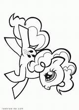 Pony Little Coloring Book Pinkie Pie sketch template