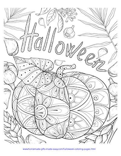 halloween  coloring pages  adults