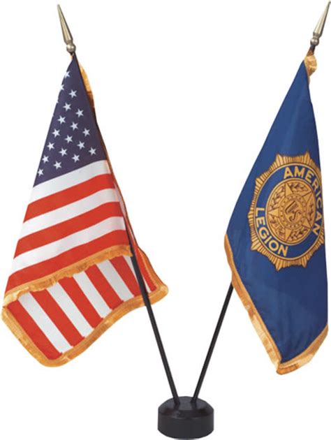 standard post flag set american legion flag emblem