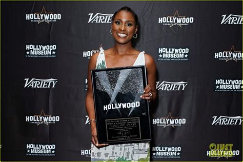 full sized photo of issa rae receives vanguard award from the hollywood