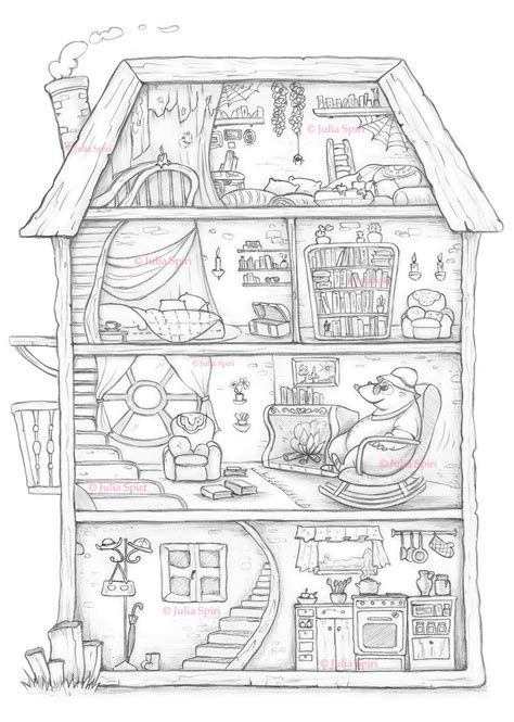barbie doll house coloring pages