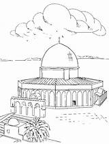 Palestine Boyama Kudüs Pano Seç Islami Mosquées Activities sketch template