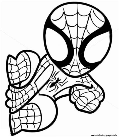 spider man cartoon coloring page printable