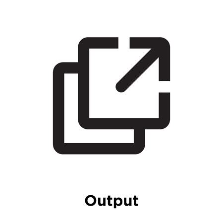 vector  output icon vector isolated  id royalty  image stocklib