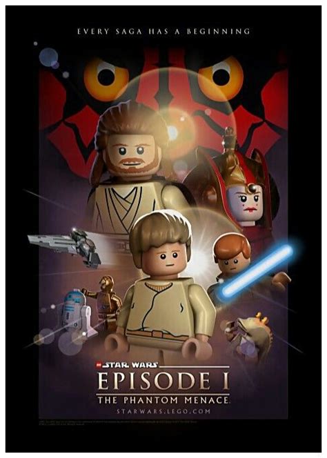 lego  poster star wars episode   phantom menace