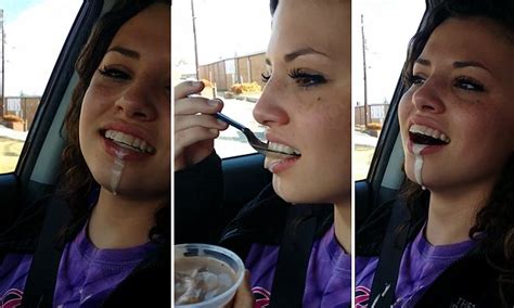 woman tries a milkshake after surgery on her wisdom teeth and it goes