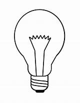 Bulb Light Coloring Kids Colouring Bulbs Drawing Printable Christmas Lightbulb Pages لمبه Clipart Lamps Color Clip Cliparts Lam Template Library sketch template
