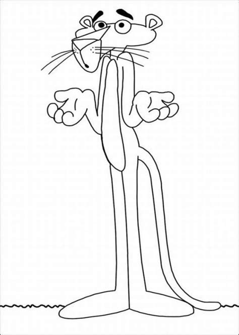 coloring pages fun pink panther show coloring pages