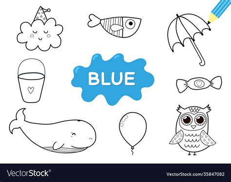 ideas  coloring color blue coloring page
