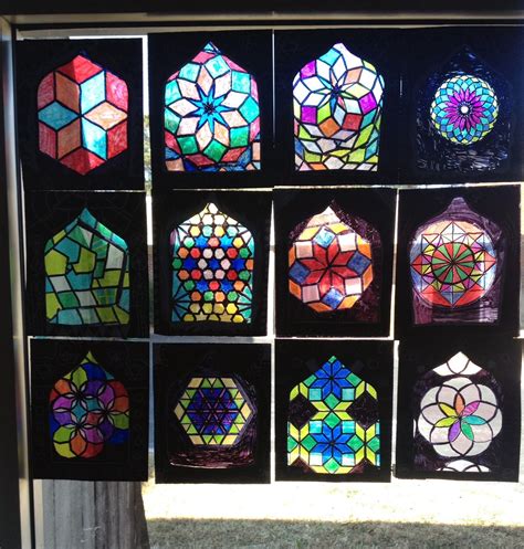 Lesson Plan Islamic Stained Glass Windows ~ Artful Artsy Amy Glass