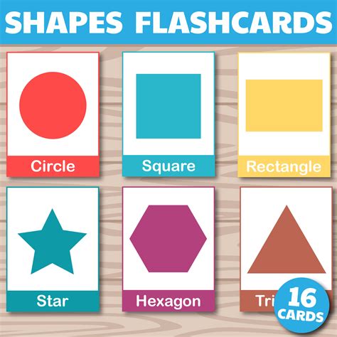 shapes flashcards  shape flash cards geometric shapes learning