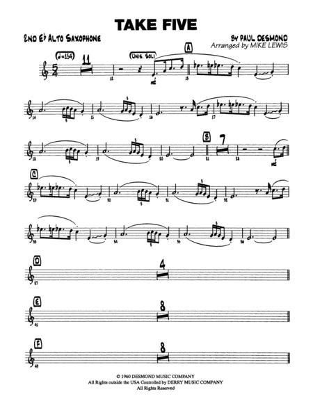 Take Five Alto Sax Sheet Music 💖take Five Sheet Music Alto