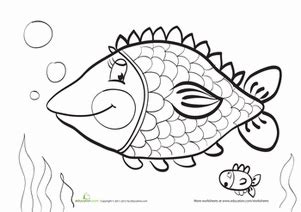fish worksheet educationcom fish coloring page coloring pages
