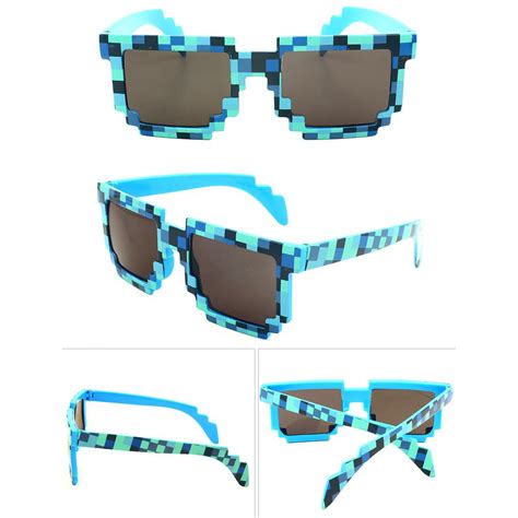 8 Bit Pixelated Sunglasses Choose Your Color Geek Nerd