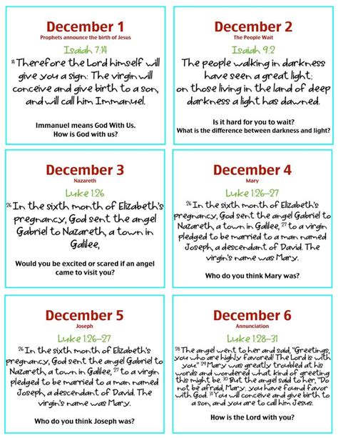 printable advent calendar bible verses    advent calendar