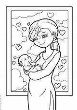 Baby Coloring Parents Pages Coloringpages Print Books Last sketch template