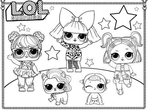 lol surprise dolls coloring pages  printable coloring page