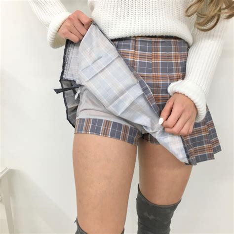 women s high waist pleated casual tennis style skater mini skirt ebay
