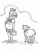 Lamb Mary Coloring Little Had Her She Pages Lion Clipart Clip Color Luna Getcolorings Library Shepherds Getdrawings Print Popular sketch template