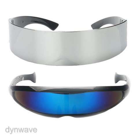 80s futuristic cyclops sunglasses pack of 2 cyberpunk