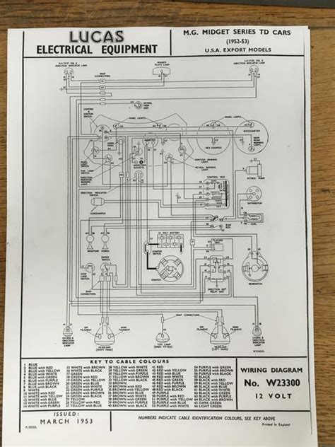 wiring diagram mg td wiring diagram  schematic