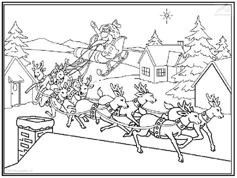 santa claus  reindeer coloring pages  getdrawings