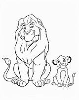 Simba Mufasa Leone Leoni Disneyclips Nala Stampare Kleurplaten Rafiki Löwen Cartoon Dxf Vorlagen Adulti Pumbaa sketch template