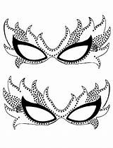 Mask Mardi Gras Masquerade Masks Coloring Printable Pages Kids Template Templates Carnival Print Party Lace Diy Fun Theme Color Carnaval sketch template