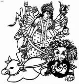 Durga Maa Clipart Devi Cliparts Clip Coloring Line Pages God Indian Sketch Library Clipground Illustration Template Webstockreview Templates sketch template