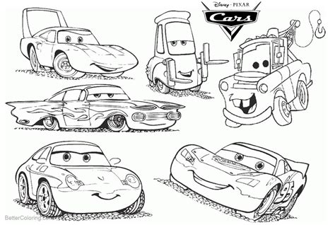 characters  cars pixar coloring pages  printable coloring pages