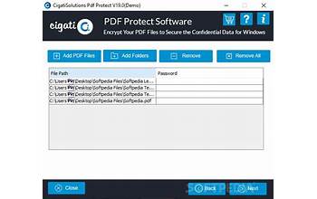 Cigati PDF Protect Tool screenshot #0