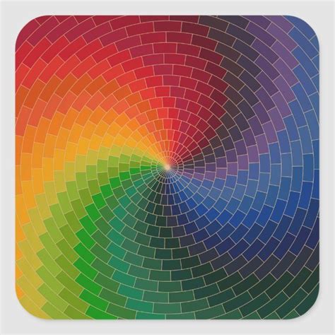 spectrum color wheel classic  sticker zazzlecom color