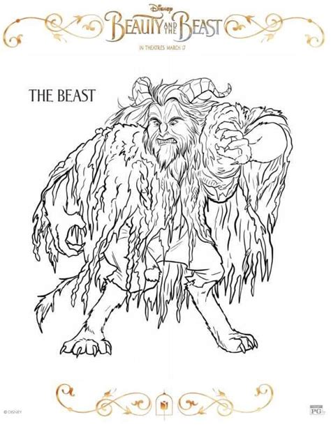 disney beauty   beast coloring pages beauty   beast