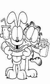 Pages Odie Garfield sketch template