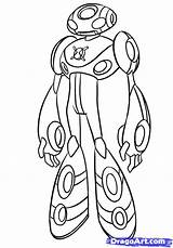 Ben Coloring Pages Alien Ultimate Drawing Ten Omniverse Draw Echo Colouring Kids Characters Humungousaur Aliens Cannonbolt Color Boys Clipart Step sketch template