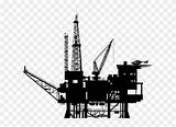 Oil Rig Clip Drawing Platform Clipground Gas sketch template
